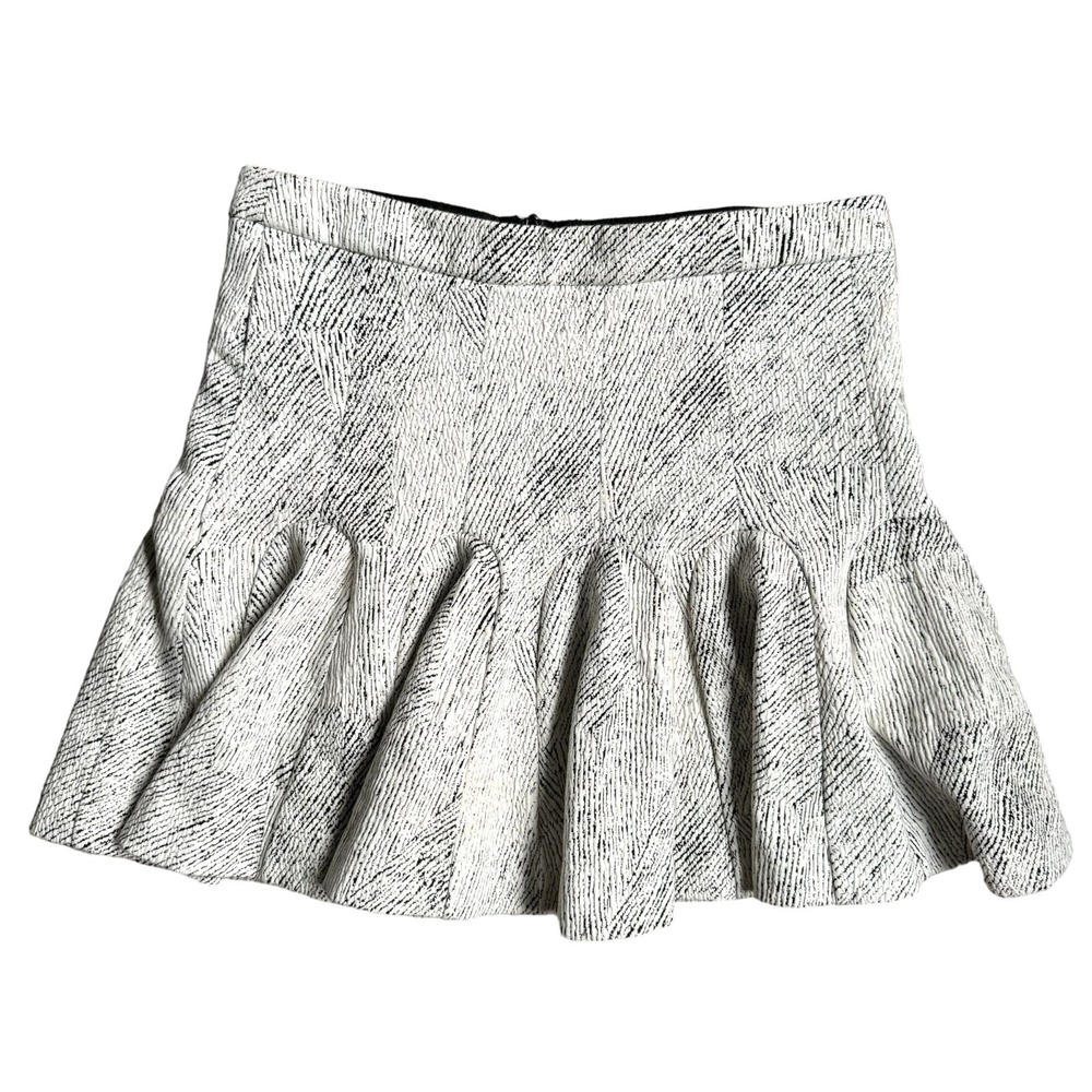 Banana Republic Tennis Prep Mini Skirt Womens‎ 12 Textured Flare Preppy Academia